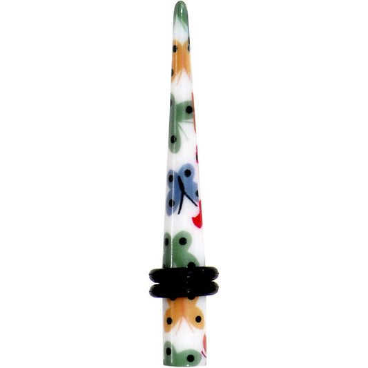 4G Multi Color Butterfly Acrylic Ear Taper