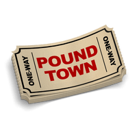 Pound Town Ticket - Hard Hat Decal