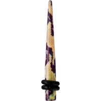 6G Green Snake Skin Acrylic Taper