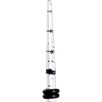 8G Clear Acrylic Glitter Black Star Confetti Taper