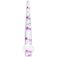 6G Clear Acrylic Glitter Purple Star Confetti Taper