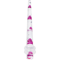 8G Clear Acrylic Glitter Purple Heart Confetti Taper