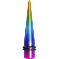 00G Acrylic Electric Rainbow Straight Taper