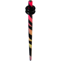 12G Multi Color Animal Logo Acrylic Ear Taper