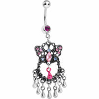 Antique Butterfly Chandelier Belly Ring