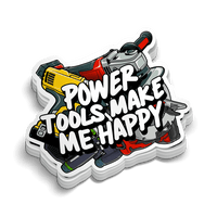 Power Tools Happy - Hard Hat Decal