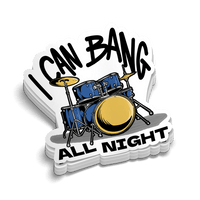 Bang All Night - Hard Hat Decal