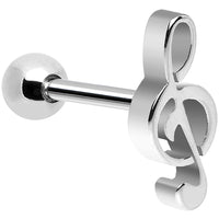 Treble Clef Music Note Tragus Cartilage Earring