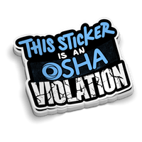 Osha Violation Sticker - Hard Hat Decal