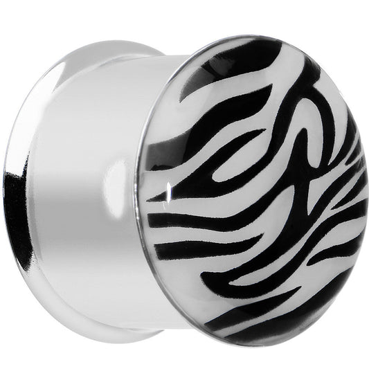 3/4 Stainless Steel Purple Tiger Print Solar Activated Saddle Plug