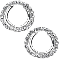 Clear Gem Wreath Clip On Fake Nipple Shield Set