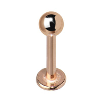 16G 5/16 Rose Gold Plated Labret Tragus Monroe