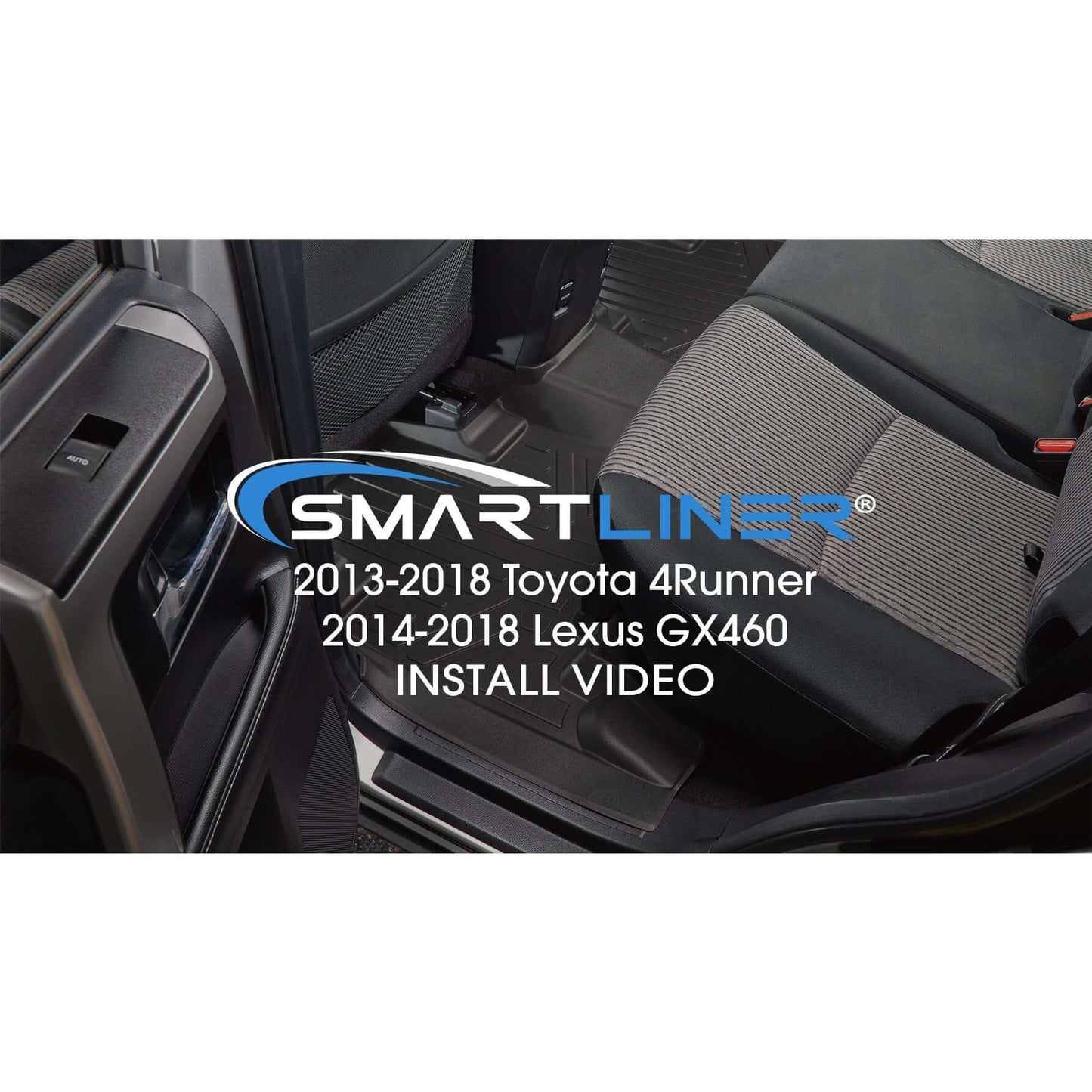 SMARTLINER Custom Fit Floor Liners For 2013-2024 Toyota 4Runner (5 Passenger Model without Sliding Rear Tray)