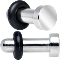 8G Stainless Steel Single Flare Flat Top Plug