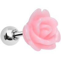 16G Baby Pink Courtship Rose Cartilage Tragus Earring