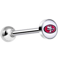 Officially Licensed NFL San Francisco 49ers Barbell Tongue Ring