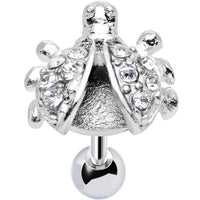 Clear Gem Lovely Ladybug Tragus Cartilage Earring