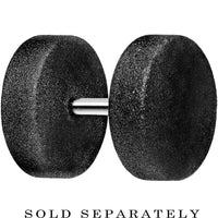 16G 3/16 Black Sandblasted Steel Cheater Plug