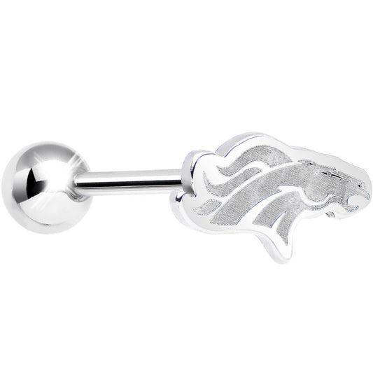 Officially Licensed NFL Cut Out Denver Broncos Tongue Ring