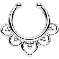 Beads and Balloons Non-Pierced Clip On Fake Septum Ring