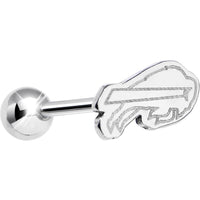 Officially Licensed NFL Cut Out Buffalo Bills Barbell Tongue Ring