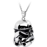 Licensed Steel Star Wars 3D Stormtrooper Pendant Necklace