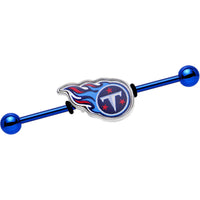 Officially Licensed Tennessee Titans Logo Industrial Barbell 38mm