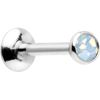 5/16 Stainless Steel 3mm White Opalite Tragus Cartilage Earring