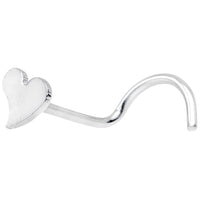 316L Stainless Steel Heart Nose Ring