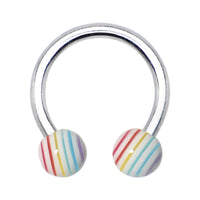 JUICY FRUIT Horse Shoe Circular Barbell