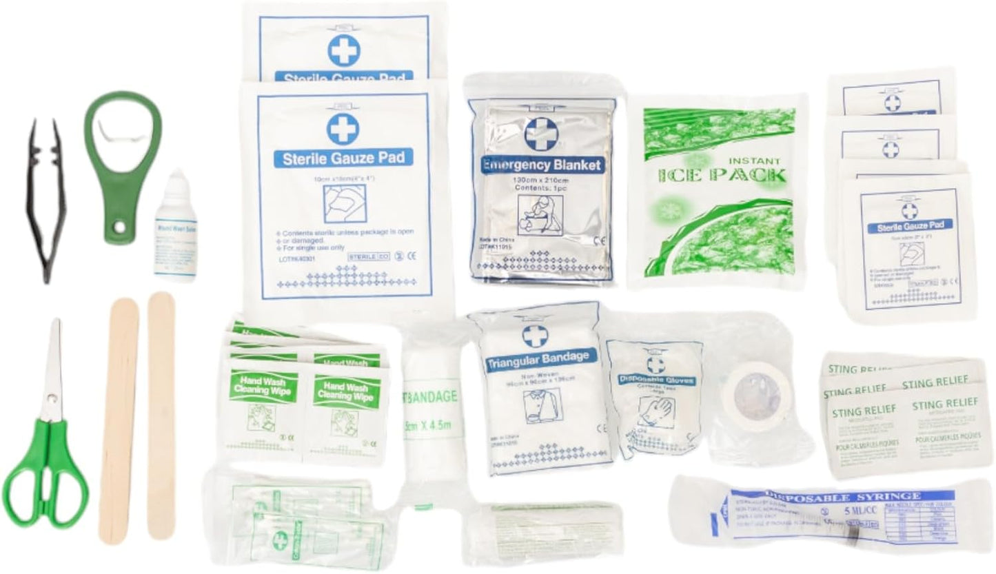 Country Living 50-Piece Pet Travel First Aid Kit for Emergencies, Safety, Adventure & On-the-Go Pet Care