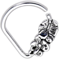 16G 5/16 Flowery Fun Ellipse Septum Ring