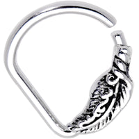 16G 5/16 Feather Flow Ellipse Septum Ring