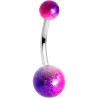 Purple Pink Pearlescent Acrylic Ball Belly Ring