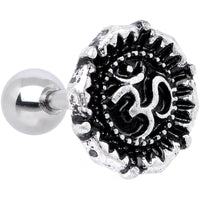 16G 1/4 Spiritual Ohm Symbol Tragus Cartilage Earring