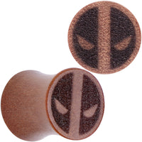 Licensed Marvel Deadpool Sawo Wood Saddle Plug Set