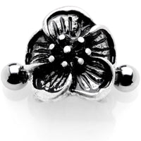 16G 1/2 Blooming Tropical Flower Cuff Cartilage Earring