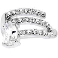 Clear Gem All Of The Bling None Of The Commitment Non Pierced Ear Cuff