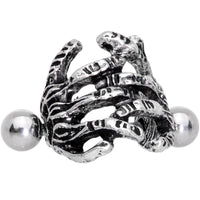 16G 7/16 Scary Halloween Skeleton Hands Cartilage Cuff