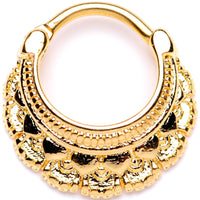 16G 3/8 Gold Tone Always Elegant Septum Clicker