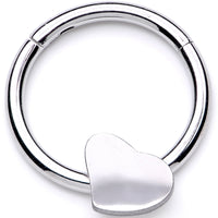 16G 3/8 I Heart My Piercings Hinged Segment Ring