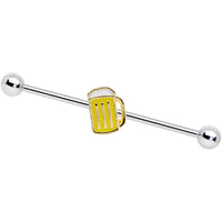 14G St Patricks Day Frosty Beer Mug Barbell Industrial 38mm