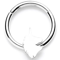 16G 3/8 Mythical Unicorn Hinged Segment Ring