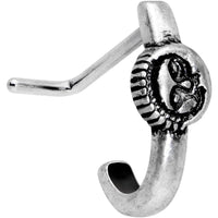 20G 3/16 Celestial Romance Faux Hoop L Shaped Nose Ring