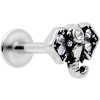 16G 5/16 Clear Gem Regal Elephant Labret Monroe Tragus
