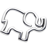 16G 5/16 Elephant Elegance Closure Ring