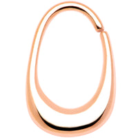16G 5/16 Rose Gold Tone Oval Cartilage Tragus Daith