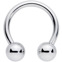 14G 7/16 Classic Steel Horseshoe Circular Barbell
