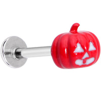 16G 5/16 Orange Pumpkin Halloween Labret Monroe Tragus