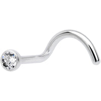 18G Clear 2.5mm Grade 23 Titanium Press Fit Left Side Nose Screw